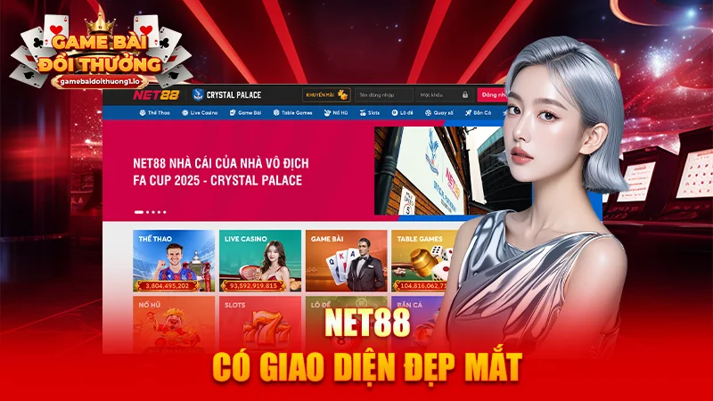 NET88 có giao diện đẹp mắt
